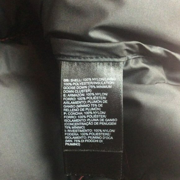 The North Face Mens Nuptse 700 Red Black Puffer Jacket Goose Down Insulated Medi - Picture 10 of 14